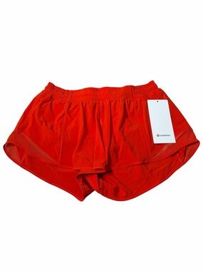 NWT Lululemon Hotty Hot Short *LR 2.5” (Cherry Ember) Size 10